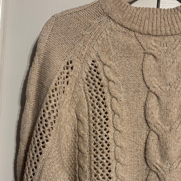 And Now This Cozy Cable Knit Sweater Cream size XS - Picture 3 of 8